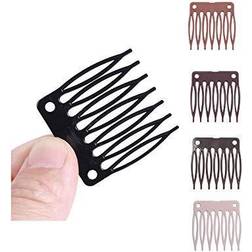 50pcs/lot hair combs wig plastic combs and clips for wig cap wig combs