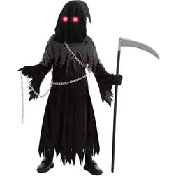 Spooktacular Creations Child Glowing Eyes Grim Reaper Creepy Phantom Halloween Costume