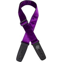 Lock-It Straps LIS-021CV2-PUR Crushed Velvet Guitar Strap Purple