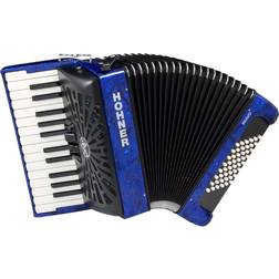 Hohner Bravo II 48 Accordion With Black Bellows Blue