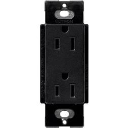 Lutron Claro 15 Amp Duplex Outlet, SCR-15-MN, Midnight