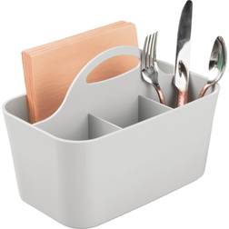 mDesign Organizer Caddy Bin Tote Cutlery Tray