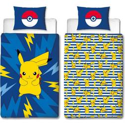 Halantex Pikachu & Pokemon Electric Reversible Bed 140x200cm