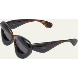 Loewe Tortoiseshell Inflated Sunglasses - Grey