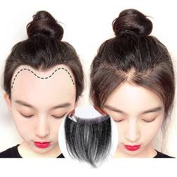 Meiverah Meiverah Frontal Hairpiece for Women Natural Black Hair Extension Hairline Loss Straight Tape