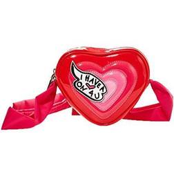 Betsey Johnson Heart On Crossbody Red