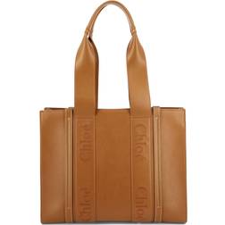 Chloé Womens Caramel Woody Medium Leather Tote bag