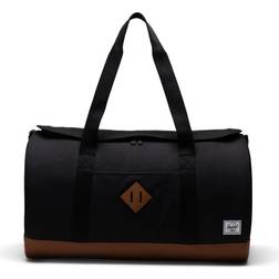 Herschel Supply CO Black/saddle Brown Heritage Recycled-polyester Duffle bag