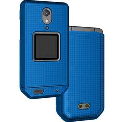 Case for CAT S22 Flip Phone, Nakedcellphone Slim Hard Shell Protector Cover Cobalt Blue