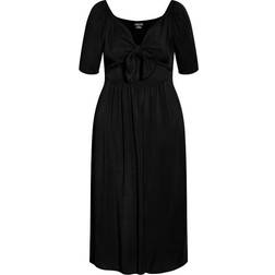 City Chic Villa Capri Maxi Dress - Black