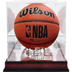 Phoenix suns 2021 nba wc champs logo mahogany basketball case w/mirrored back