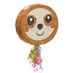 Blue Panda Sloth pull string for kids birthday party supplies 16.5 x 13 x 3 in