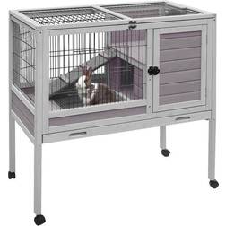 Aivituvin Small Rabbit Hutch with Pull Out Tray, AIR53