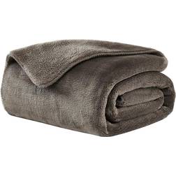 UGG Whitecap Plush Flannel Blankets Brown (177.8x127cm)