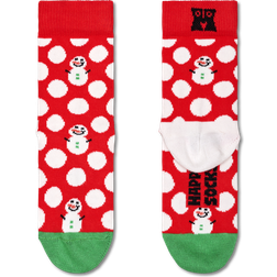 Happy Socks Unisex Kid's Snowman - Rot