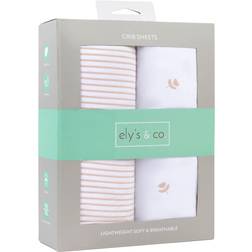 Ely's & Co. Baby Fitted Crib Sheet 100% Combed Jersey tulip