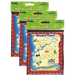 Eureka Hunt Mini Reward Charts with Stickers 36 Charts Per Pack 3 Packs