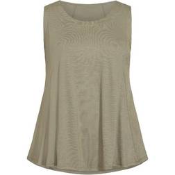 Avenue Fit N Flare Tank - Olive