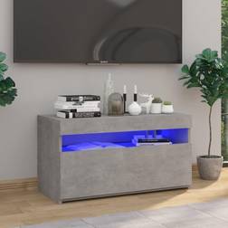 vidaXL LED-lys betongrå TV-bord