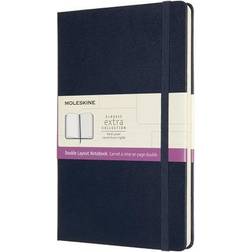 Moleskine Notebook, Ruled-Plain, Sapphire Hard Cover