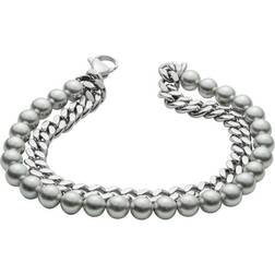 Fred Bennett Shell Pearl Curb Chain Bracelet B5440