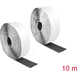 DeLock Selvklæbende Burrebånd 50 mm Sort 10 m
