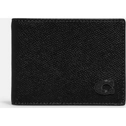 Coach Slim Billfold Cross Grain Leather Wallet Handbags