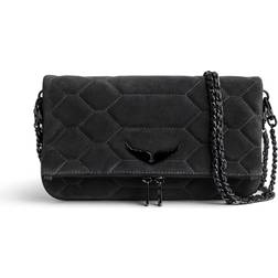 Zadig & Voltaire Rock Quilted Suede Clutch