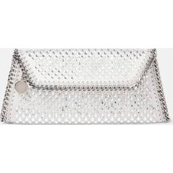 Stella McCartney Falabella Crystal Clutch, Woman, Silver