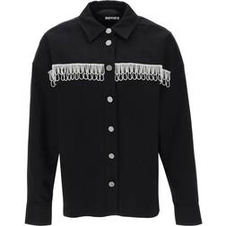 ROTATE Birger Christensen Twill Oversized Shirt Kvinde & Skjorter hos Magasin Black