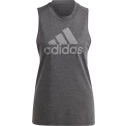 Adidas Winners 3.0 Tank Black Melange/Grey Three Women's Clothing Olive