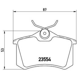 Brembo Bremsbeläge Hinten P 68 IV Grand Scénic II III