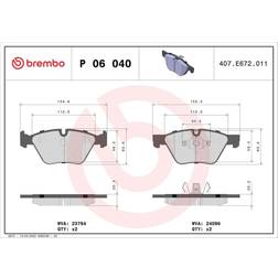 Brembo Scheibenbremse Vorderachse P 06 040