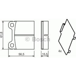 Bosch Bremsbeläge Hinten 0 986