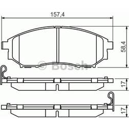 Bosch Brake Pad 101700477