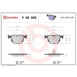 Brembo Scheibenbremse Hinterachse P 06