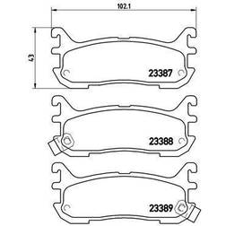 Brembo Scheibenbremse Hinterachse P 49