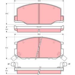 TRW GDB1190 Bremsbeläge