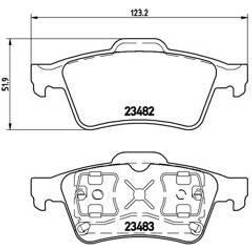 Brembo Bremsbeläge Hinten P Laguna II Espace