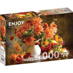 Enjoy Still Life with Orange Dahlias 1000 Pieces