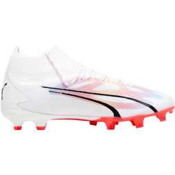 Puma Ultra Pro FG/AG M - White/Black/Fire Orchid