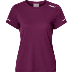 2XU Aero Løbe T-shirt Dame Bordeaux