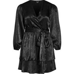City Chic Wildfire Dress Plus Size - Black