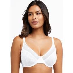 Bali One Smooth U Lace Minimizer Bra White