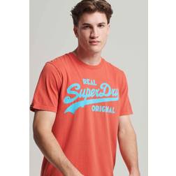 Superdry Vintage Logo Neon T-Shirt Red, Red, Xl, Men