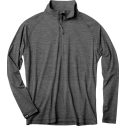 Storm Creek Pacesetter Quarter-Zip Long-Sleeve Shirt for Men Dark Heather Gray