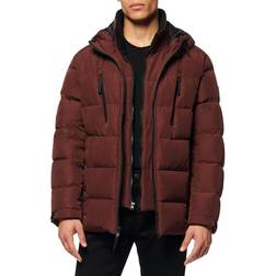 Andrew Marc Montrose Ripstop Puffer Jacket - Oxblood