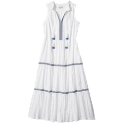 Tommy Bahama Cotton Clip Embroidered Midi Dress - White