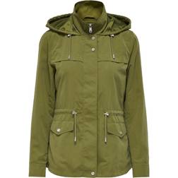 Only New Starline Spring Jacket - Green/Olive Kill