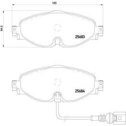 Brembo Scheibenbremse Vorderachse P 85